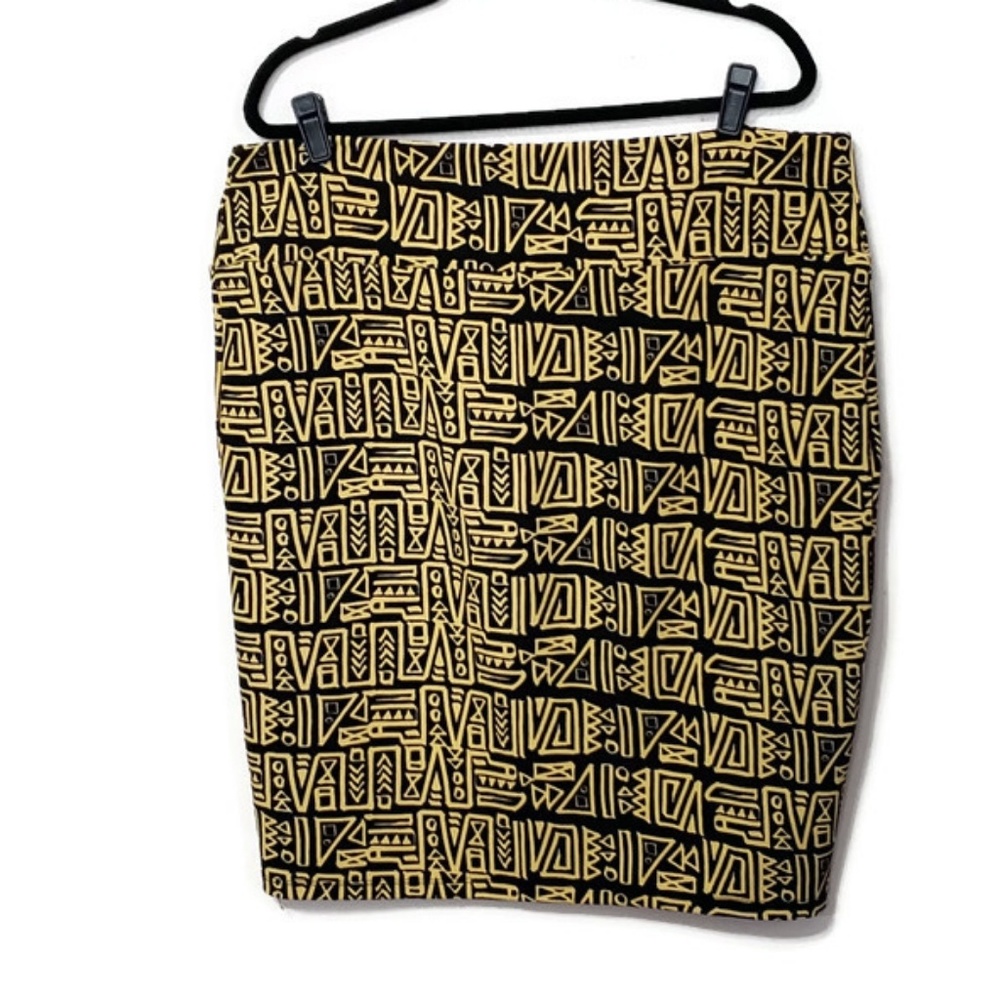 Lularoe 2XL tribal print cassie pencil skirt